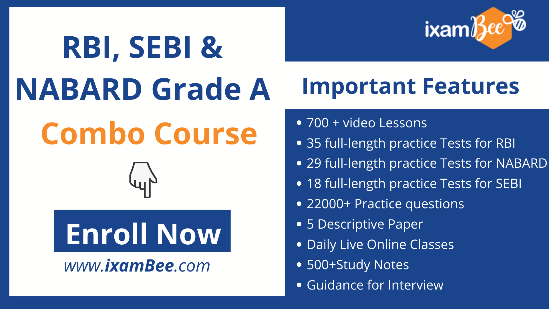 RBI, SEBI, NABARD Grade A/ B Online Combo Course, Preparation ...